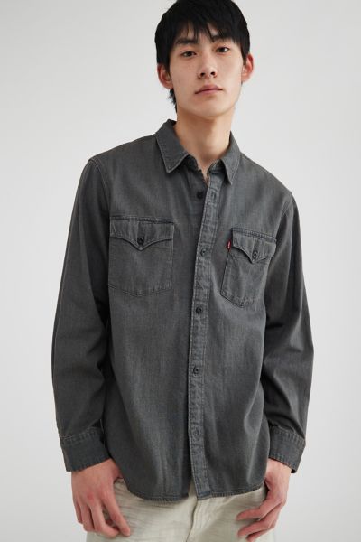 Levi's Relaxed Fit Western Shirt In Washed Black