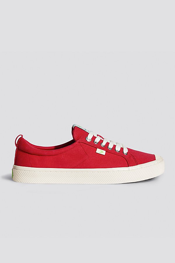 Shop Cariuma Oca Low Canvas Sneaker In Red, Women's At Urban Outfitters