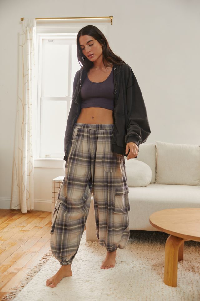 Out From Under Nova Plaid Balloon Pant #2