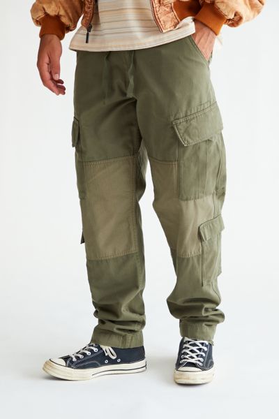 Alpha Industries Acu Straight Leg Cargo Pants In Olive