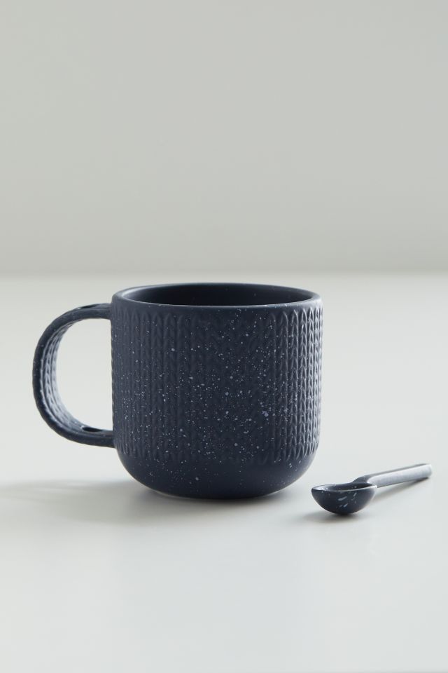 United By Blue Stoneware Spoon & Mug Set #1