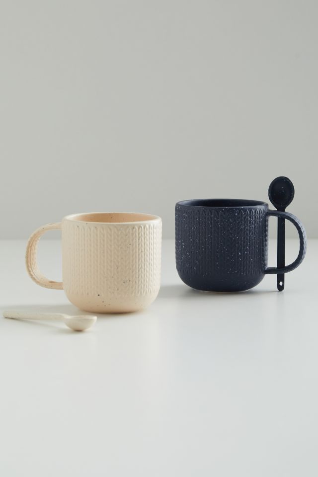 United By Blue Stoneware Spoon & Mug Set #3