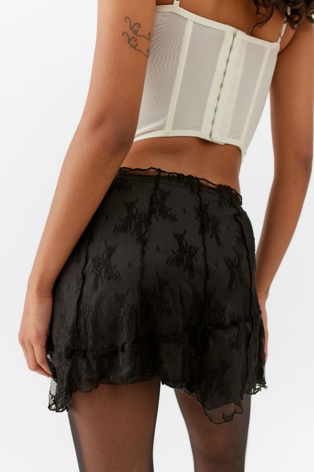 UO Lola Lace Seamed Mini Skirt #2