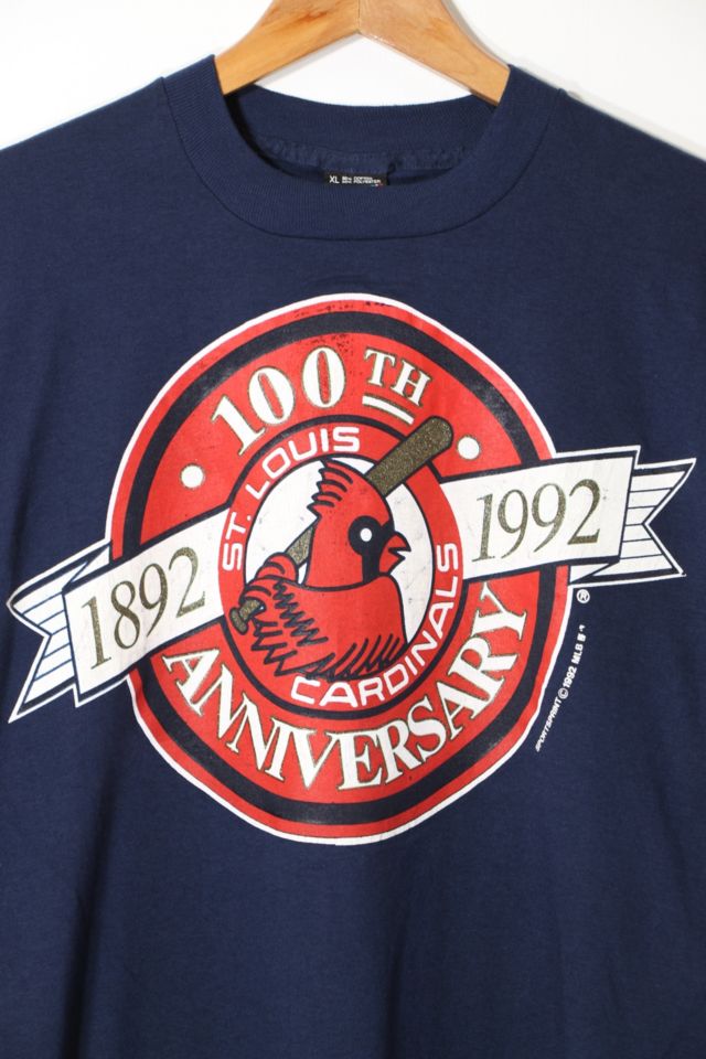 Vintage 1992 St Louis Cardinals 100th Anniversary T-shirt Made in USA