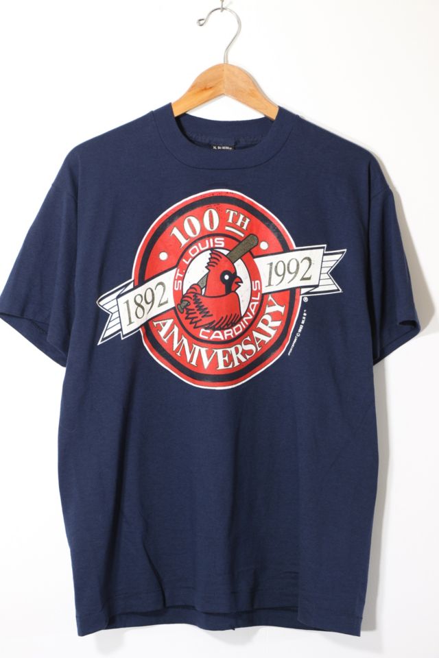Vintage St. Louis CARDINALS 100 Years MLB Tshirt 