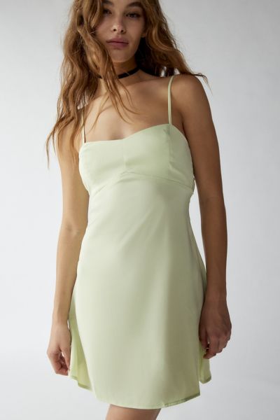 Amora Mini Slip Dress (White)