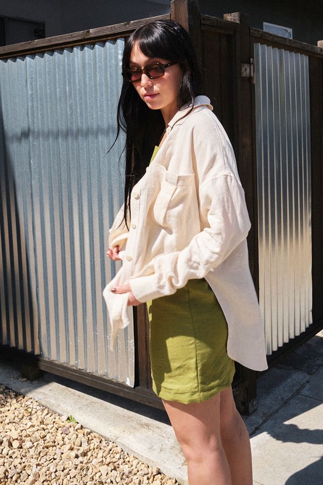 Back Beat Co. Linen Leon Button Down Urban Outfitters