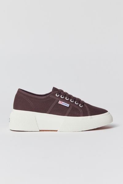 Superga 2287 Bubble Sneaker In Brown Plum