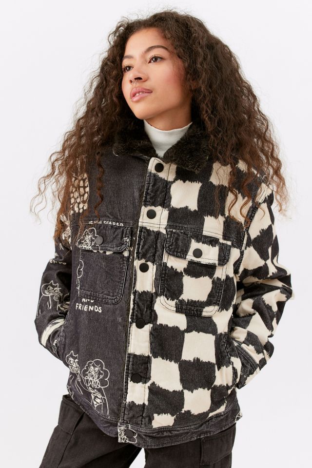 Mía Lee UO Exclusive Fleece Lined Corduroy Trucker Jacket #2