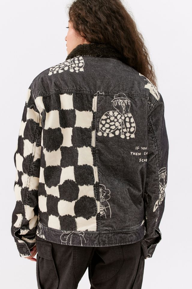 Mía Lee UO Exclusive Fleece Lined Corduroy Trucker Jacket #3