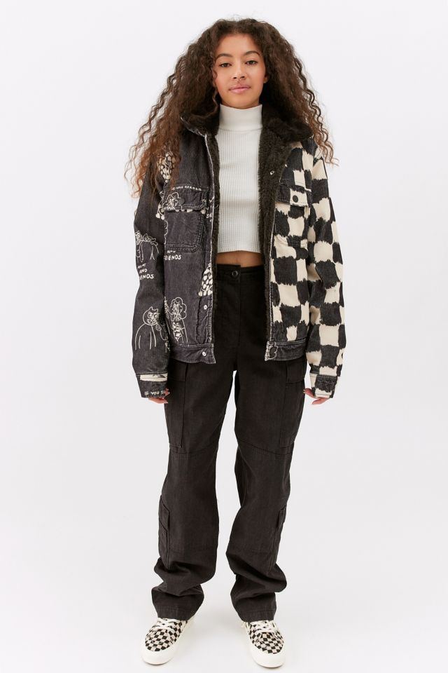 Mía Lee UO Exclusive Fleece Lined Corduroy Trucker Jacket #4