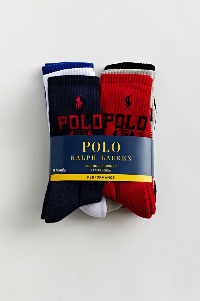 Polo Ralph Lauren ’67 Crew Sock 6-Pack | Urban Outfitters