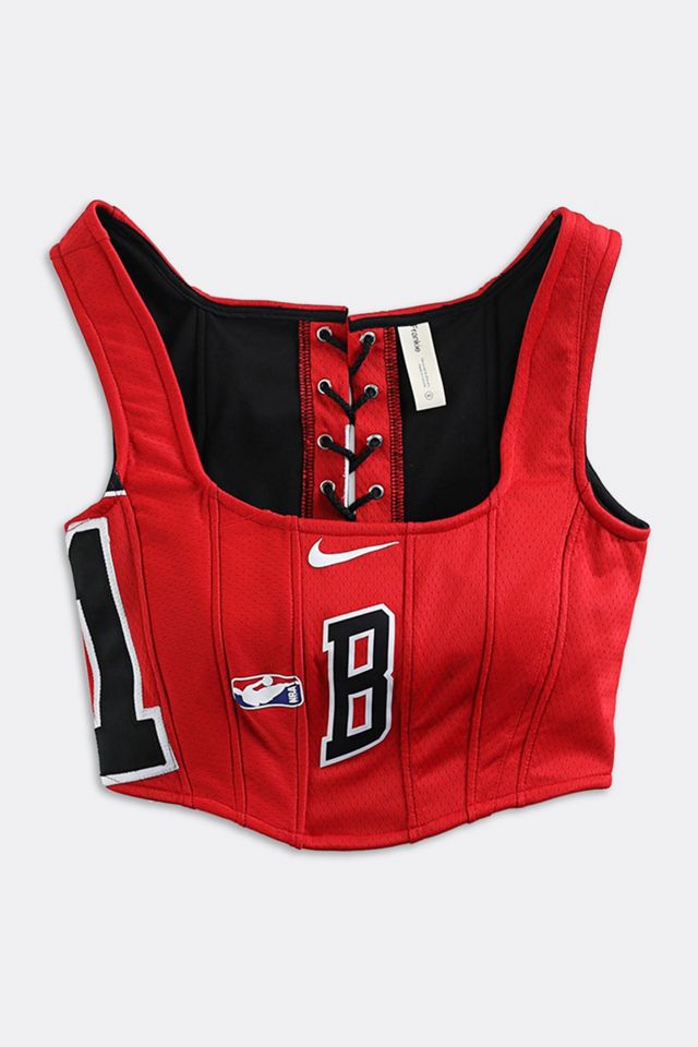 Frankie Collective Rework Bulls NBA Corset 004 | Urban Outfitters