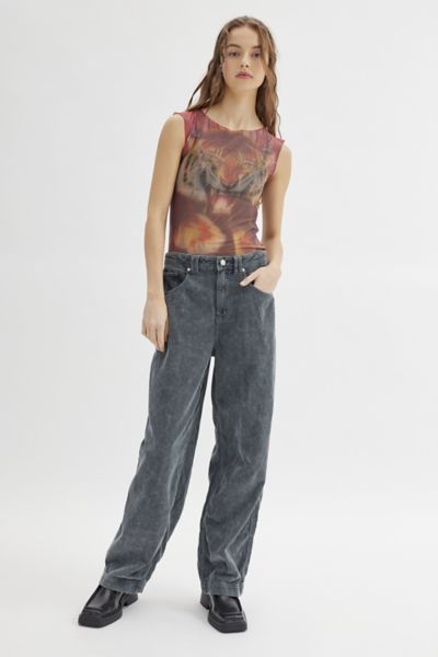 【NOKCHA】vintage like cocoon jeans/brown Vintage 00s Y2K Enyce Denim Baggy Jeans Orange Hiphop Rap