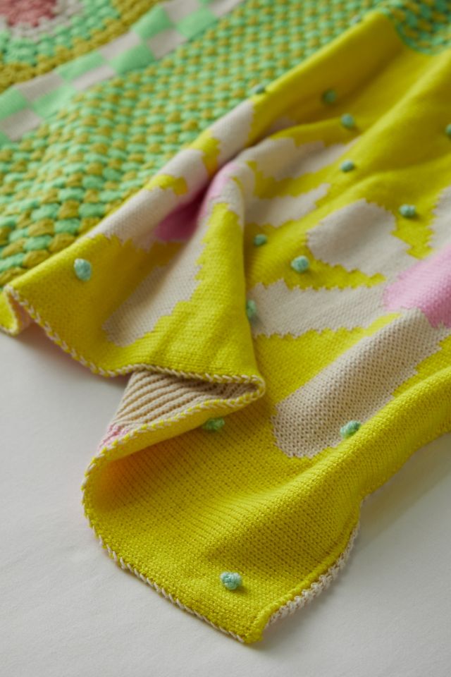 Granny Flower Crochet Throw Blanket #1