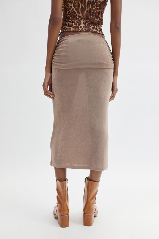 Motel Gadis Ruched Midi Skirt #1