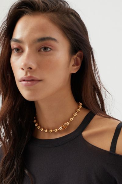 Statement Ball Chain Necklace Urban Outfitters