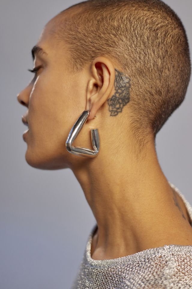 Triangle Hoop Earrings