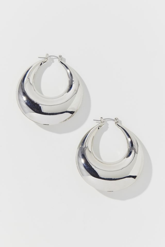 Oversized Tapered Hoop Earring #2