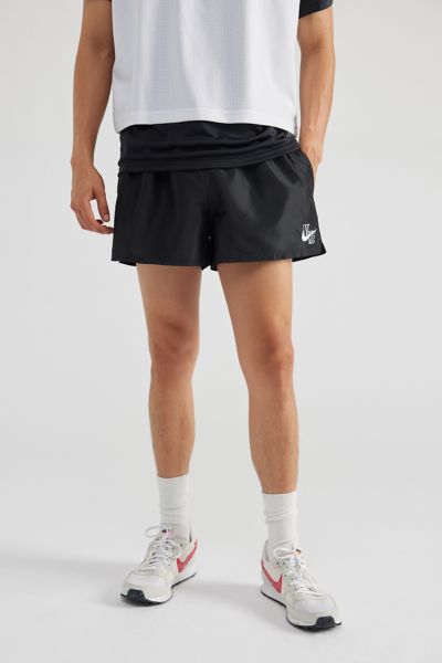 Nike Uo Exclusive 3" Logo Swim Short In Black, Men's At Urban Outfitters