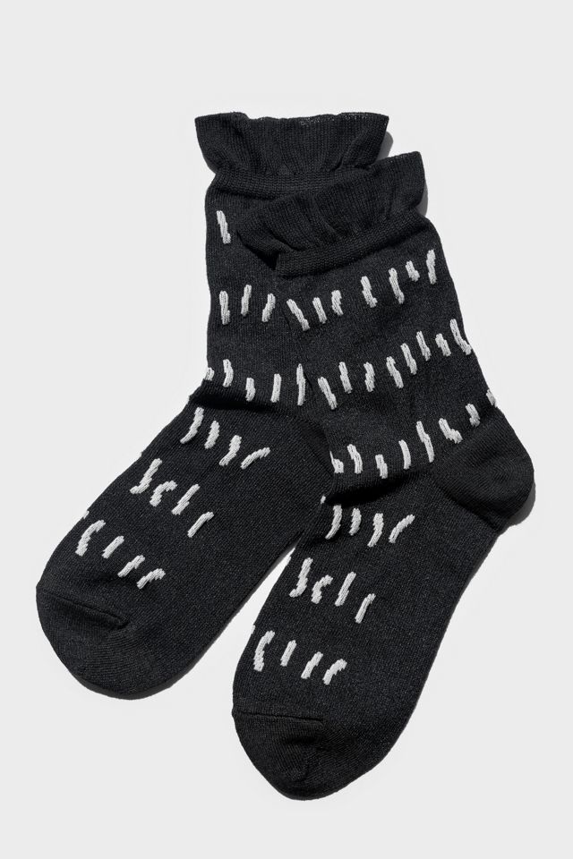 PAPER PROJECT Ruffle Pattern Short Socks | Urban Outfitters
