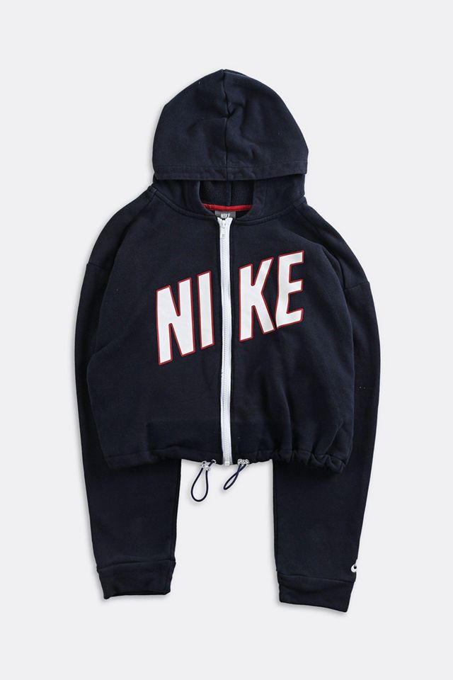 Frankie Collective Rework Nike Cinched Crop Sweatshirt 011 | Urban ...
