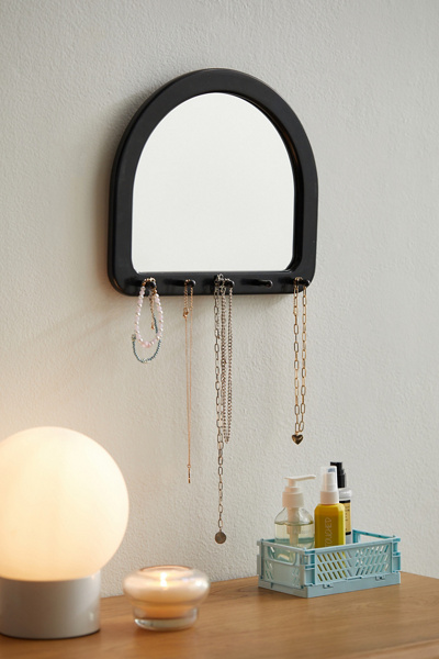 URBAN OUTFITTERS ROYA SMALL JEWELRY STORAGE HANGING MIRROR