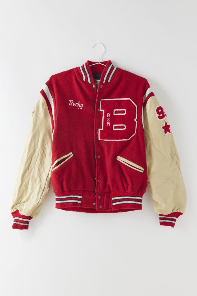 Vintage leather varsity jacket new arrivals