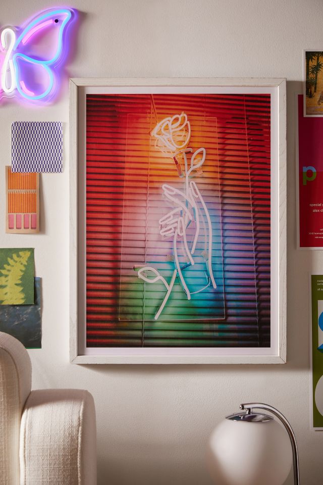 Neon Rose  Neon art painting, Diy canvas art painting, Neon painting