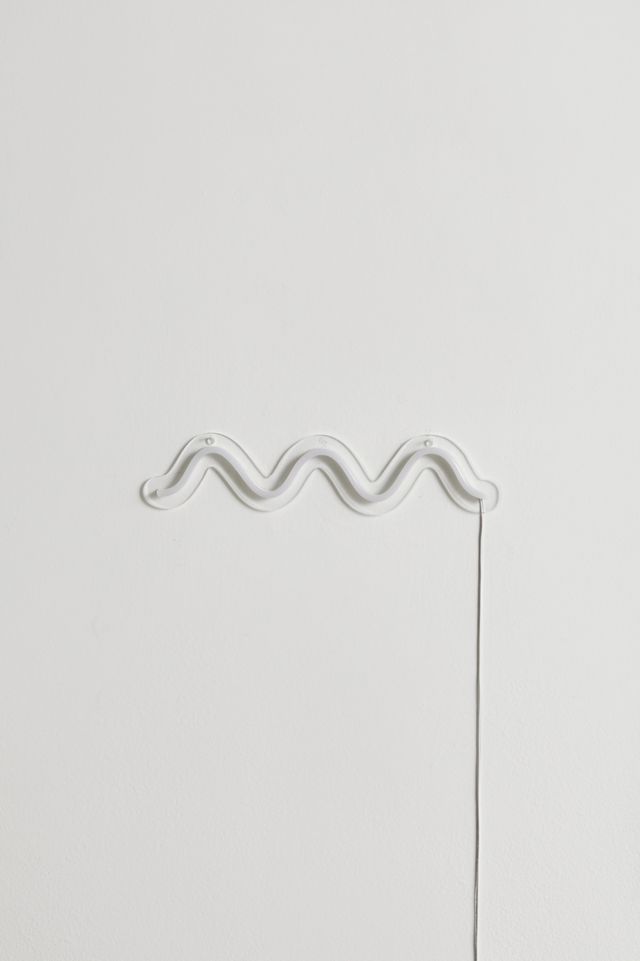 Squiggle Neon Wavy Sign | Urban Outfitters