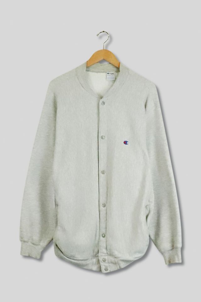 Vintage 90s Champion Reverse Weave Cardigan Sweatshirt | Urban Outfitters