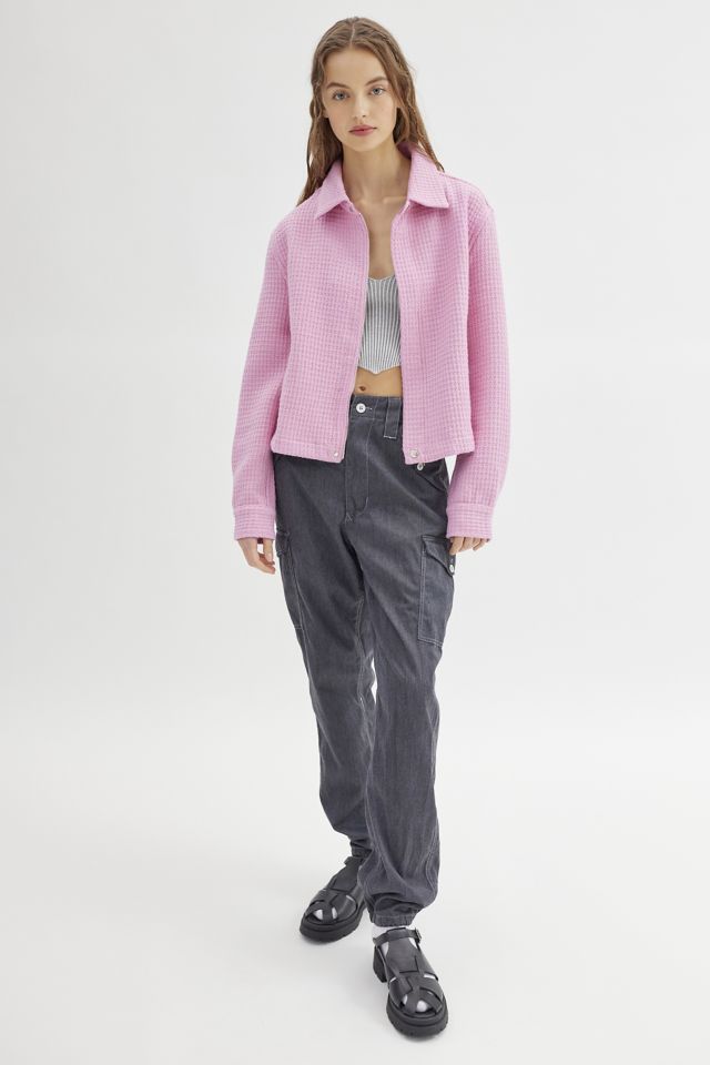 Sister Jane Reya Waffle Shirt Jacket #1