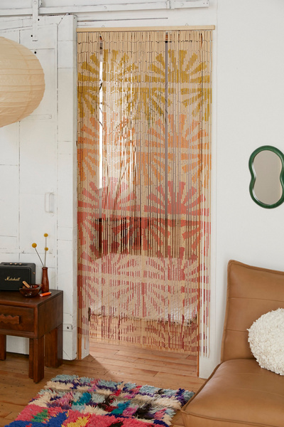 Sunrise Bamboo Beaded Curtain | Urban Outfitters