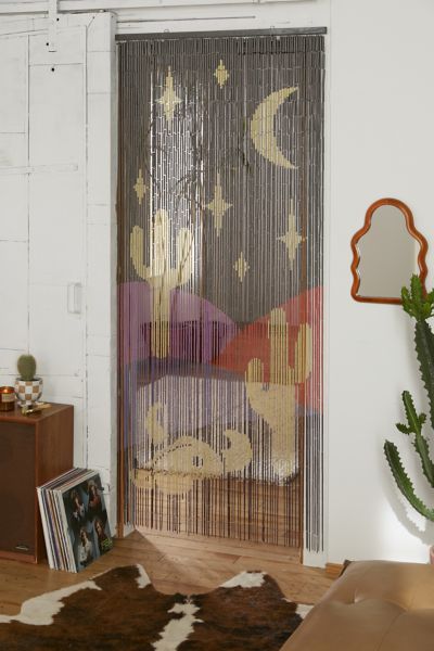 Western Bamboo Beaded Curtain | Urban Outfitters
