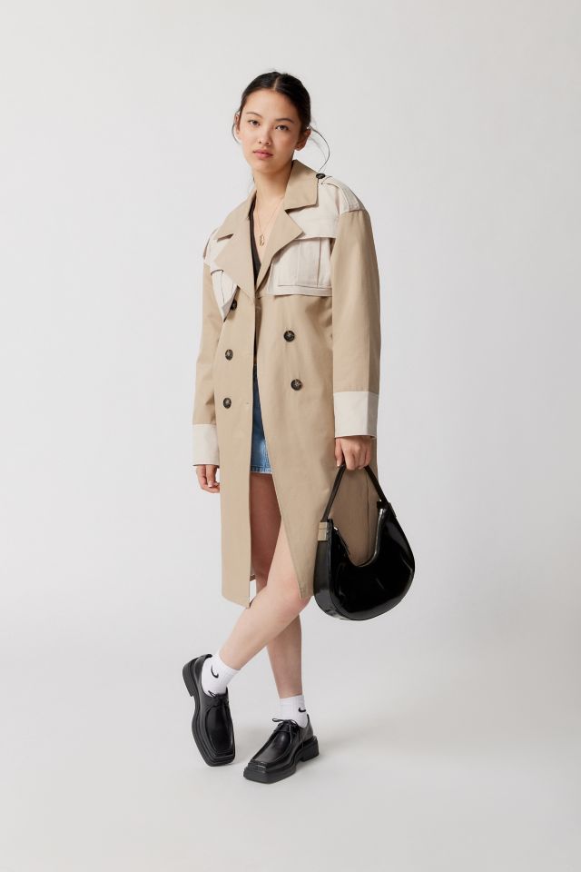 Noize Frederique Colorblock Trench Coat #1
