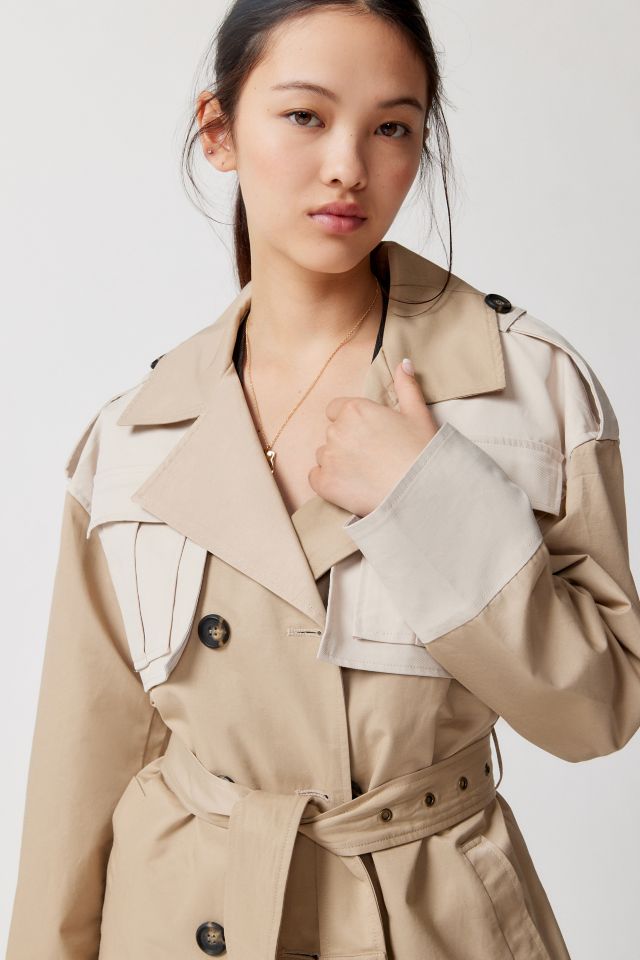 Noize Frederique Colorblock Trench Coat #2