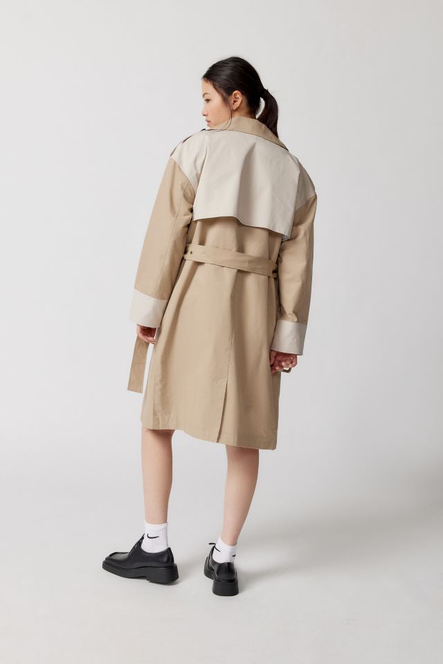 Noize Frederique Colorblock Trench Coat #4