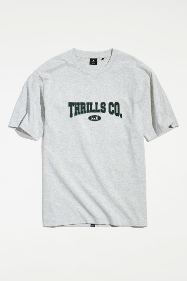 Thrills Run For The Hills Box Fit Oversize Muscle Tee Washed Black
