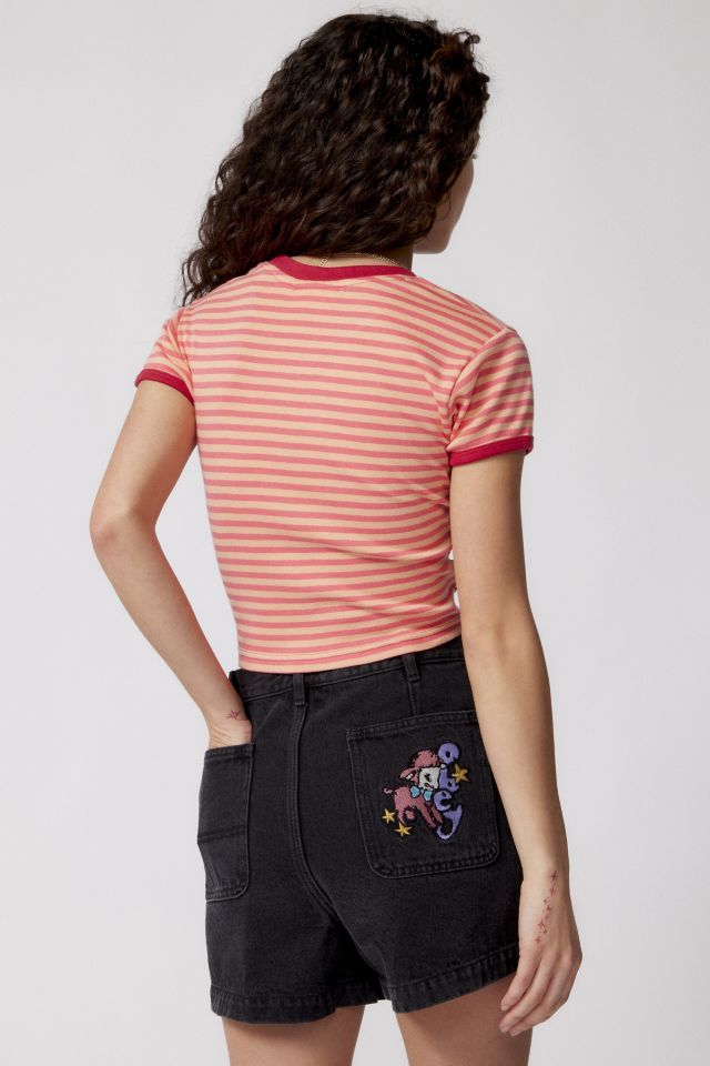 T-shirt Ringer Zoe Rayé OBEY #3