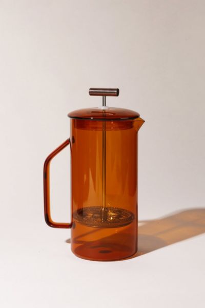 Shop Yield 850 ml Glass French Press In Amber At Urban Outfitters
