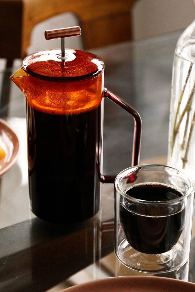 Amber Glass French Press by Yield
