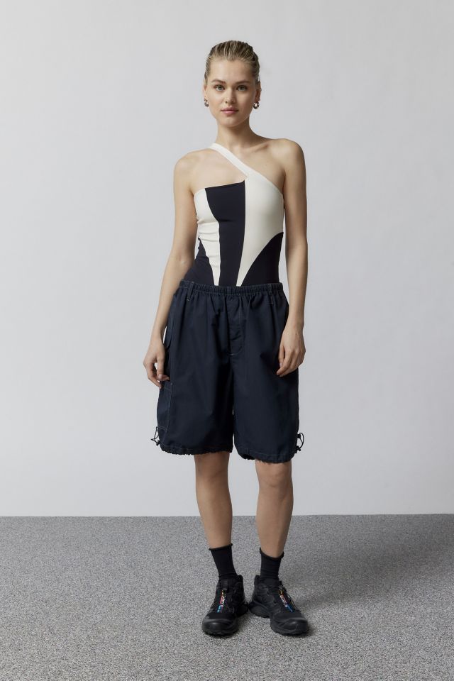 Le Ore Sorelle Colorblock One-Shoulder Bodysuit #4