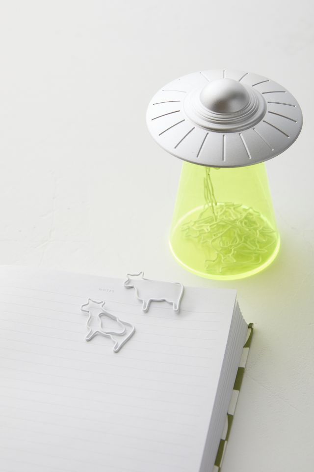 Flying Saucer Paperclip & Holder Set #1