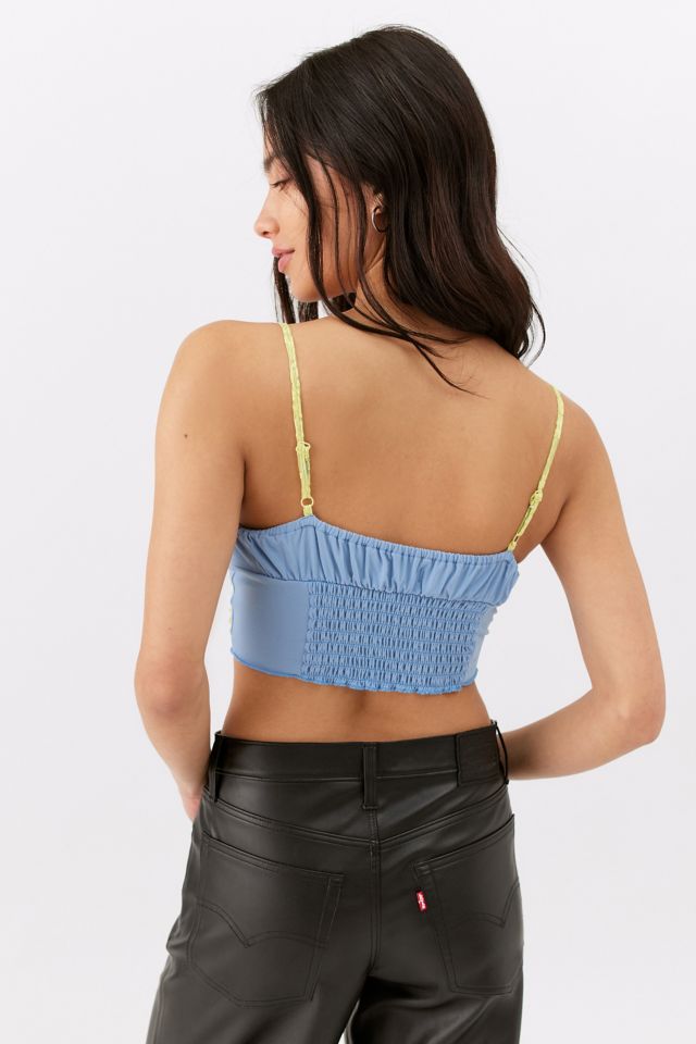 UO Chelsea Semi-Sheer Lace & Mesh Cami  Urban Outfitters Singapore -  Clothing, Music, Home & Accessories