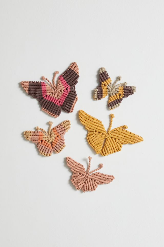 Macrame Butterfly Wall Hanging Set #2