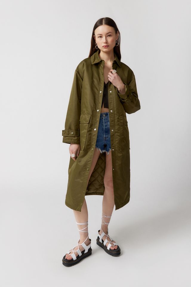 UO Francis Nylon Car Coat | Urban Outfitters