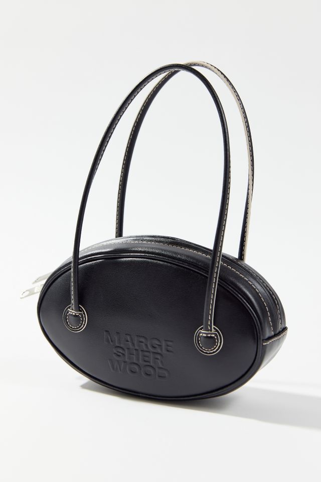 Marge Sherwood: Black Egg Top Handle Bag