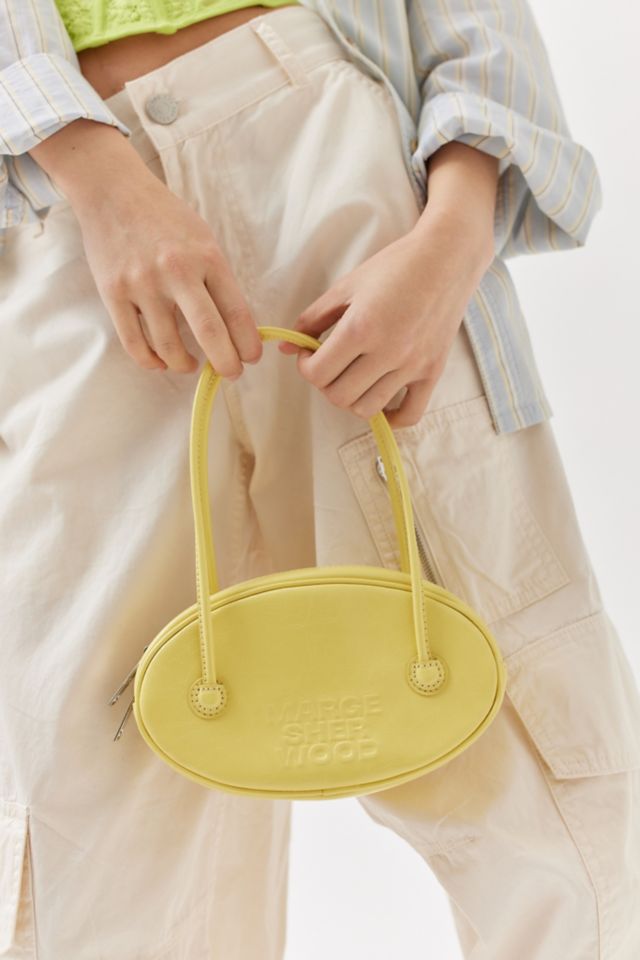 Leather handbag Marge Sherwood Yellow in Leather - 33462998