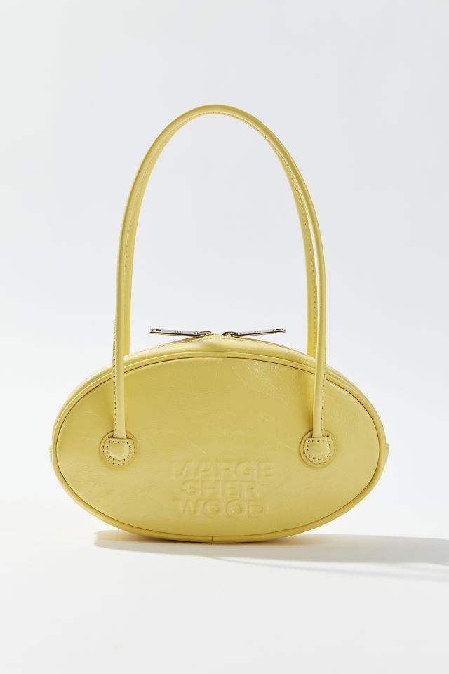 ☆MARGE SHERWOOD☆ ZIPPER SMALLcorn yellow crinkle Small Zipper Bag