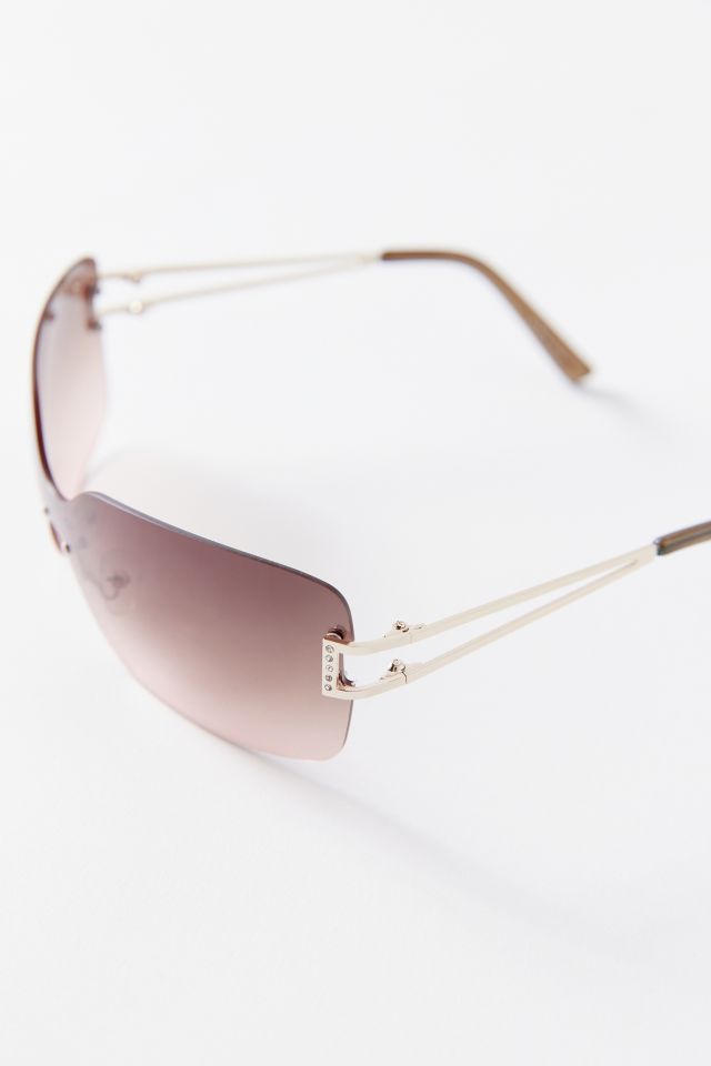 Ginger Rimless Shield Sunglasses #2